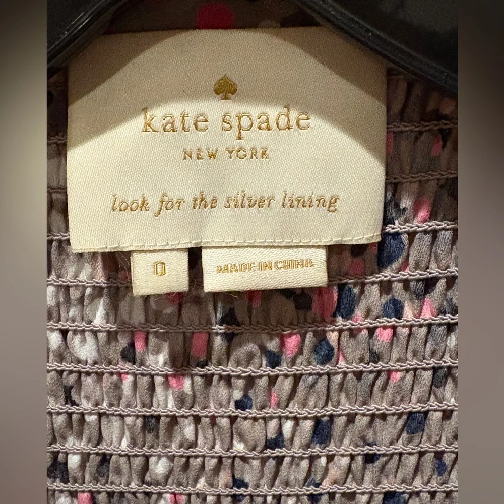 Kate Spade Soirée Dot Smocked Dress - Picture 7 of 13